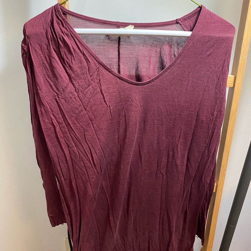 American vintage t-shirt dress long sleeve